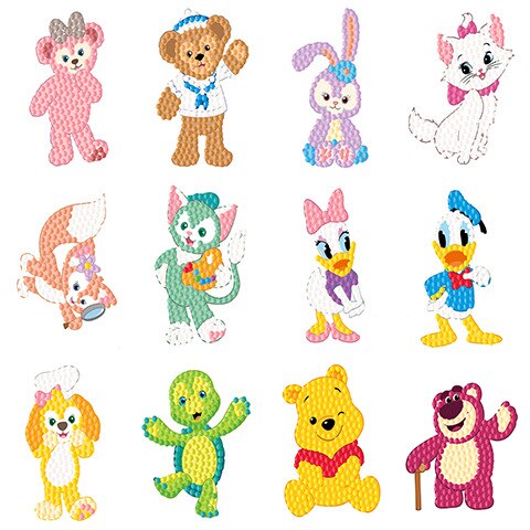 Diamond Painting Stickers Kit DIY Disney Sticker by Numbers for Kid Diamond Mosaic Handicrafts Children Gift for Phone Cup Decor