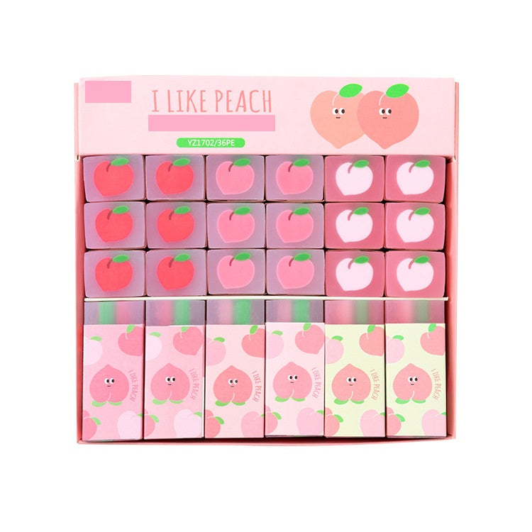 36 PCS Eraser Cartoon Creative Fruit Pattern