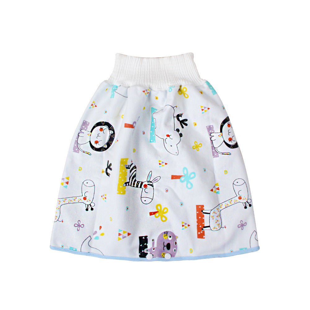 Waterproof Diaper Skirt for Bed Wetting Training Pants Cloth Diaper Skirts Cotton Diaper Shorts for Baby Boy Girl Night Time Potty Training