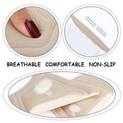 4 PCS Heel Cushion Inserts Beige Heel Grips Cushion Shoe Pads for Loose Shoes Self-Adhesive Heel Sports Cushion Anti-Slip Foot Shoe Insoles Stickers Heel Blister Protectors for Women Men