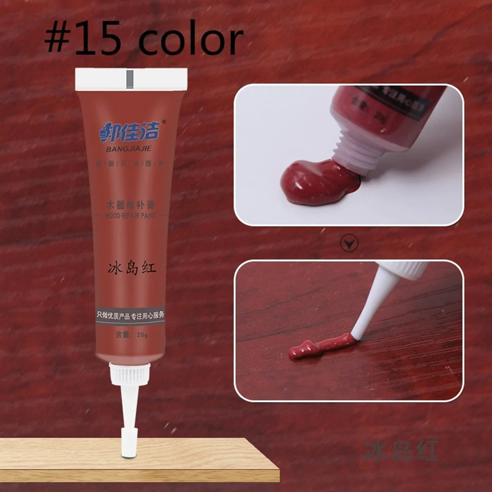 3 PCS Multicolor Repairing Paint for Solid Wood  for Paste Door Floor Repairing Scratches