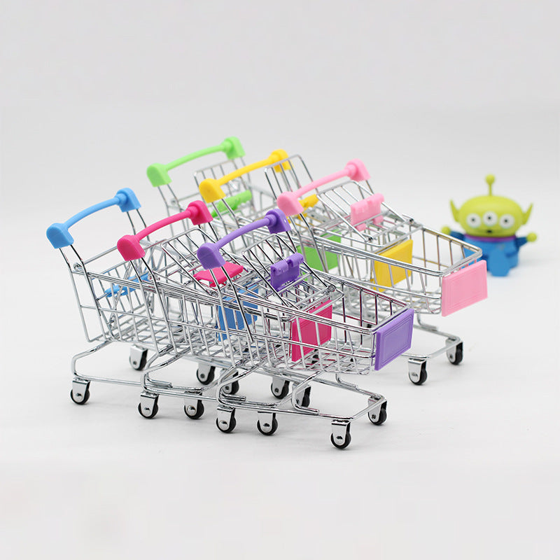 3 Pcs Mini Shopping Cart Trolley