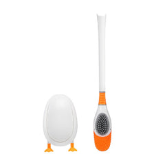 Deep Cleaner Silicone Toilet Brushes with Quick Drying Holder Set for Bathroom