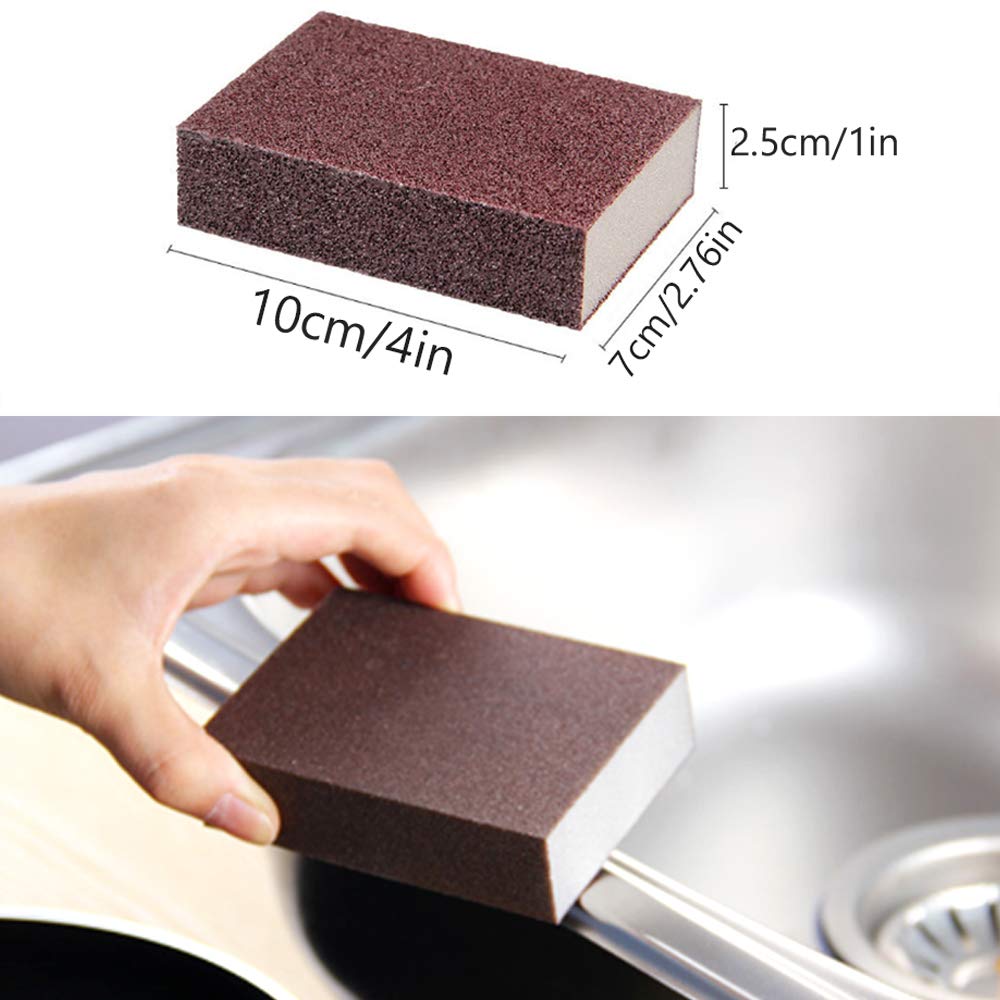 1/3/5/8/10 Pcs Magic Carborundum Sponge Emery Cleaning  Household Tools Kitchen Utensils Bathroom Accessory