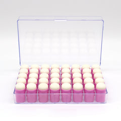 40pcs Finger Sponge Daubers Set Painting Finger Sponges with Storage Case for Crafts Drawing Ink Chalk Card