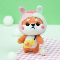 Handmade Pets Toy Doll Wool Felt Doll Wool Felt Needle Poked Kitting DIY CAT Creative Popular Cute Pets Doll Non-Finished Toy