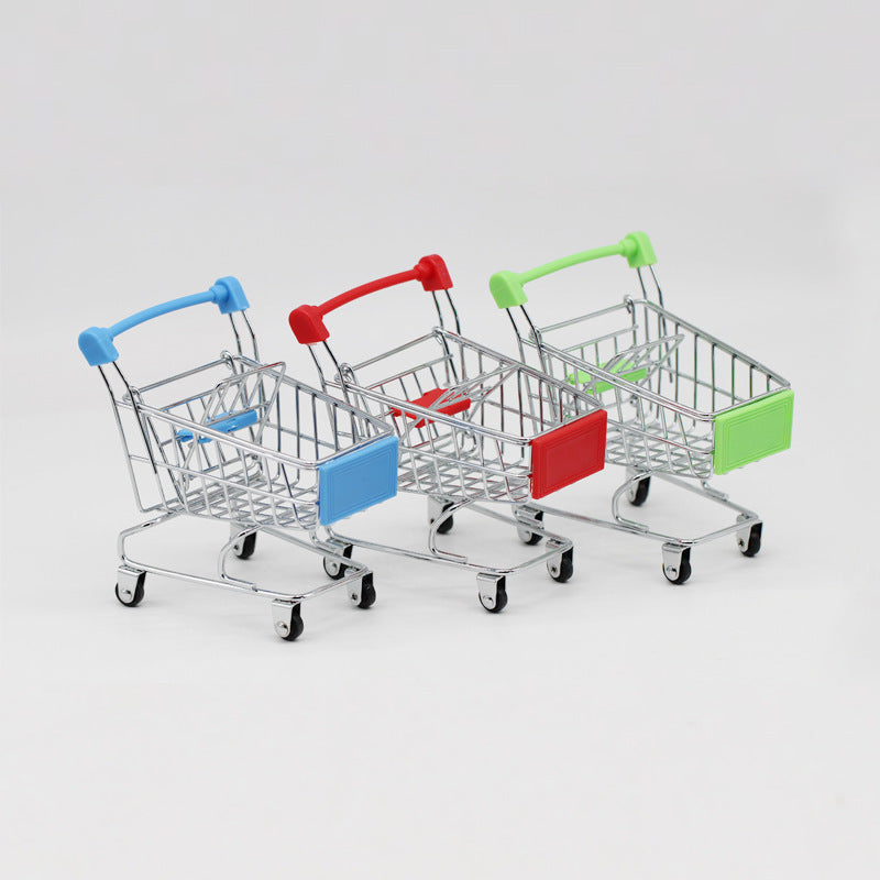 3 Pcs Mini Shopping Cart Trolley