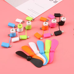 6PCS 3-in-1 Cell Phone Mini Fan