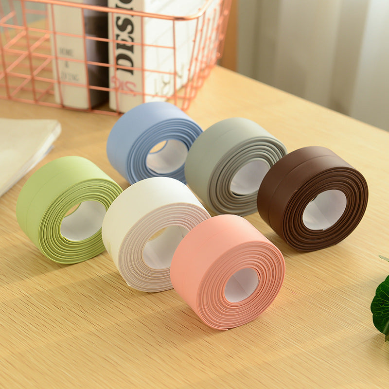 2 PCS Silicone Bath Sealant Strip, Self Adhesive Caulk Strip Sealant Tape Sealing Strip Waterproof Tape for Bathroom,Kitchen,Toilet,Bathtub,Wall Floor 3.2m * 3.8 cm