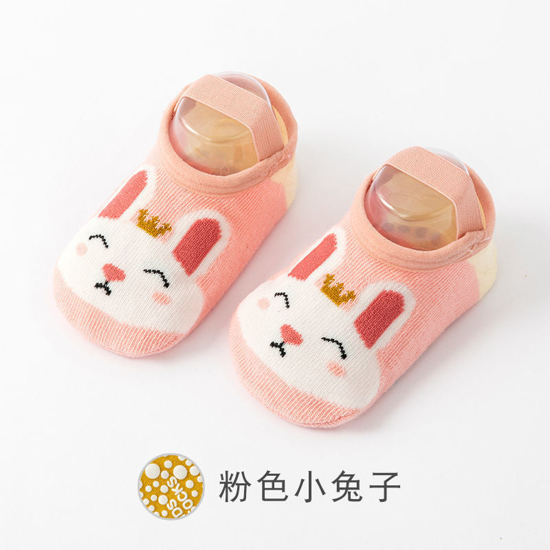 6 PCS Baby Silicone Coral Fleece Newborn Non-Slip Soft Toddler Socks For 0-3 years Child Kids