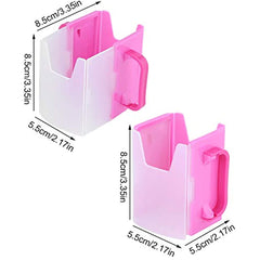 2 PCS Milk Drink Box Holder Adjustable Spill-proof Juice Box Container Reusable Drink Juice Milk Pouch Cup Mug