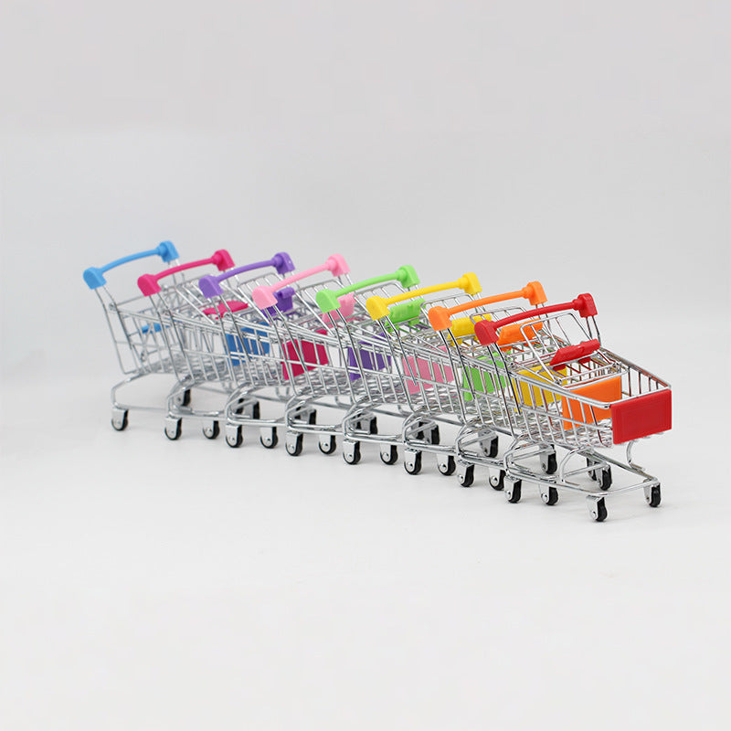 3 Pcs Mini Shopping Cart Trolley