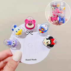 5 PCS Kids Cartoon Hair Clips&Headdress