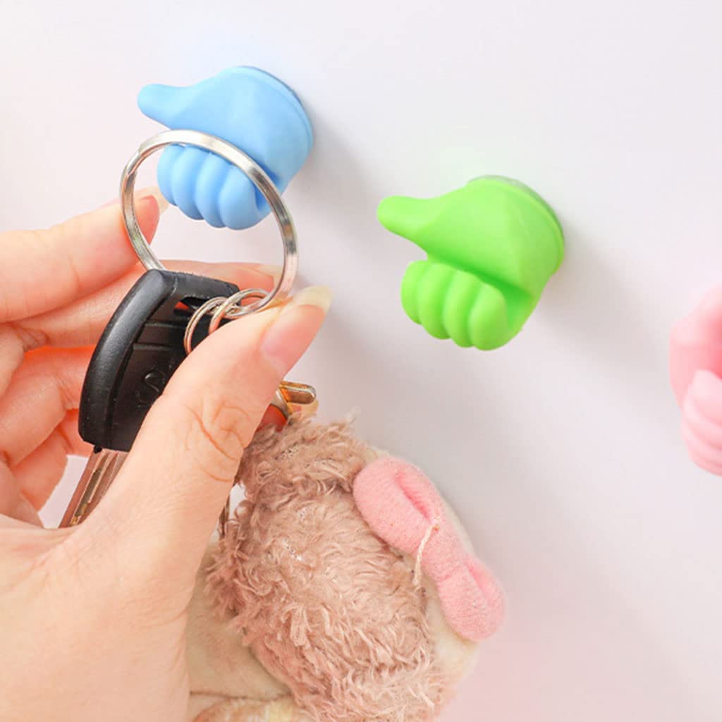 30 PCS Novel Creative Adhesive Thumb Hook Wall Hangers