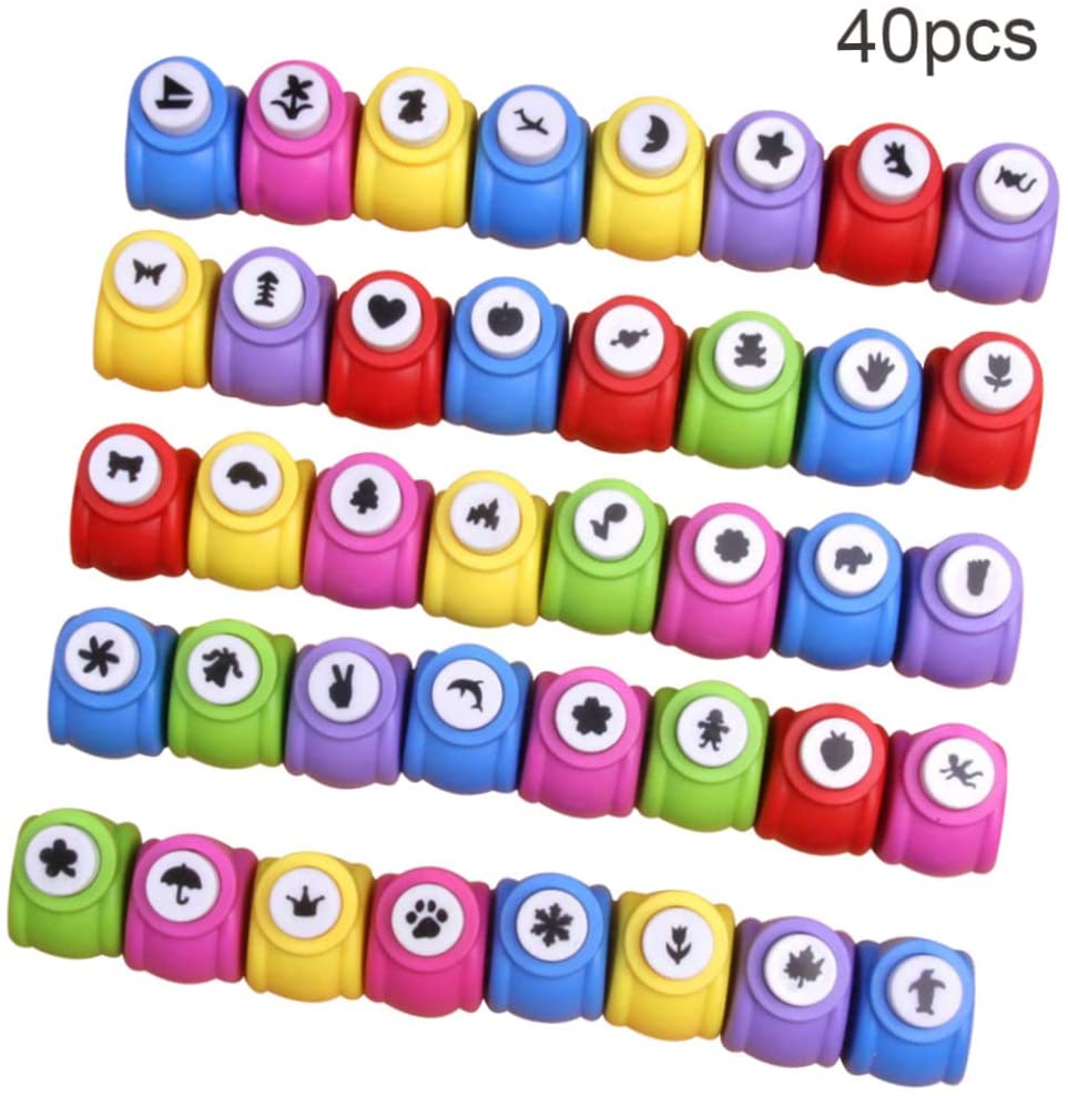 Embossing Device Cute DIY Tool Craft Paper Punch Cutter Scrapbooking Tools 40PCS