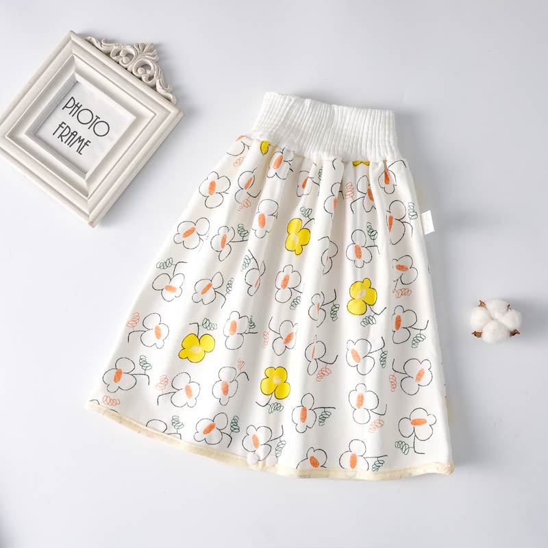 Waterproof Diaper Skirt for Bed Wetting Training Pants Cloth Diaper Skirts Cotton Diaper Shorts for Baby Boy Girl Night Time Potty Training