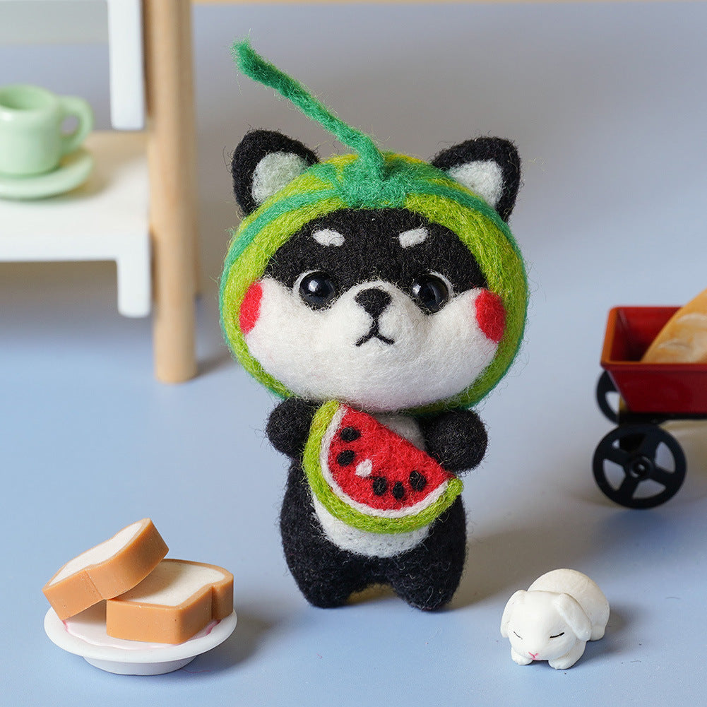 Handmade Pets Toy Doll Wool Felt Doll Wool Felt Needle Poked Kitting DIY CAT Creative Popular Cute Pets Doll Non-Finished Toy