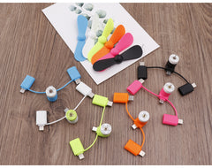 6PCS 3-in-1 Cell Phone Mini Fan