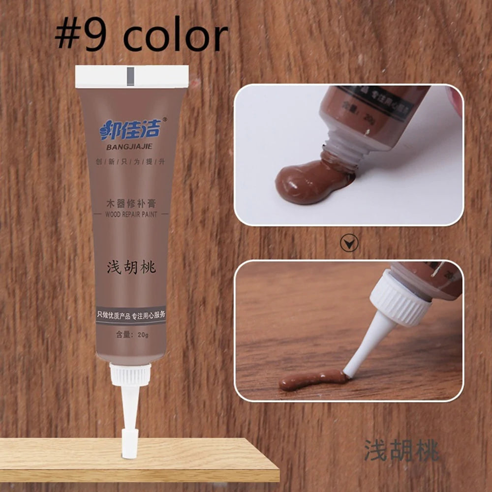 3 PCS Multicolor Repairing Paint for Solid Wood  for Paste Door Floor Repairing Scratches