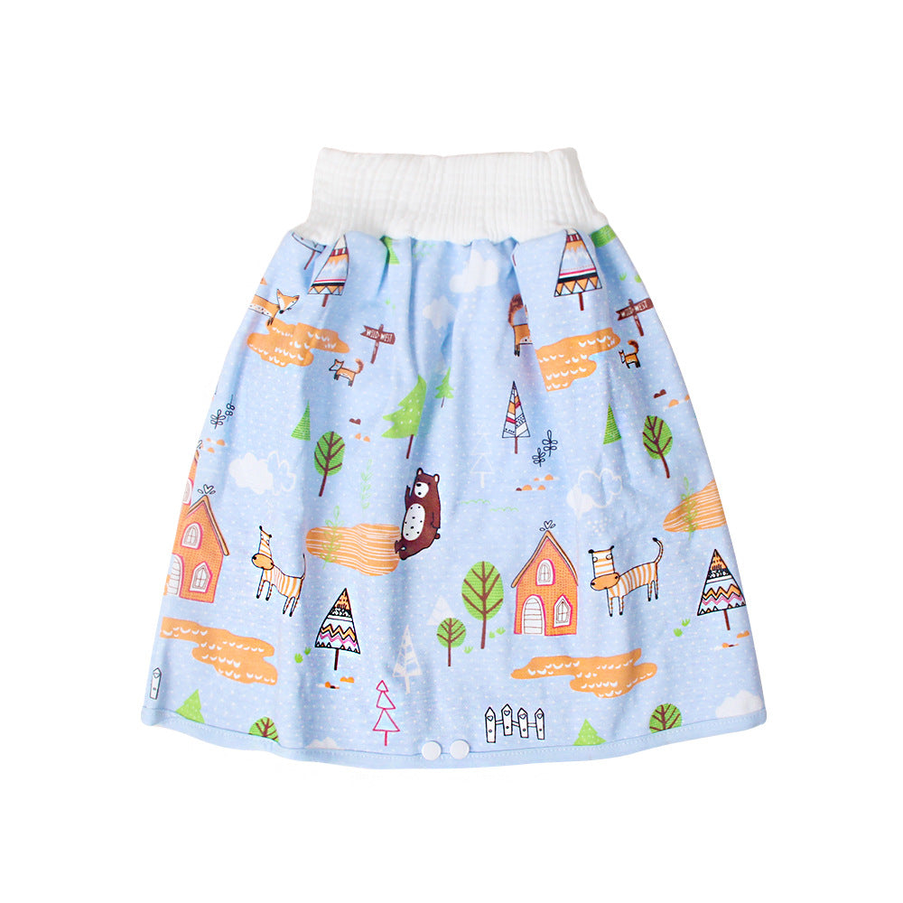 Waterproof Diaper Skirt for Bed Wetting Training Pants Cloth Diaper Skirts Cotton Diaper Shorts for Baby Boy Girl Night Time Potty Training