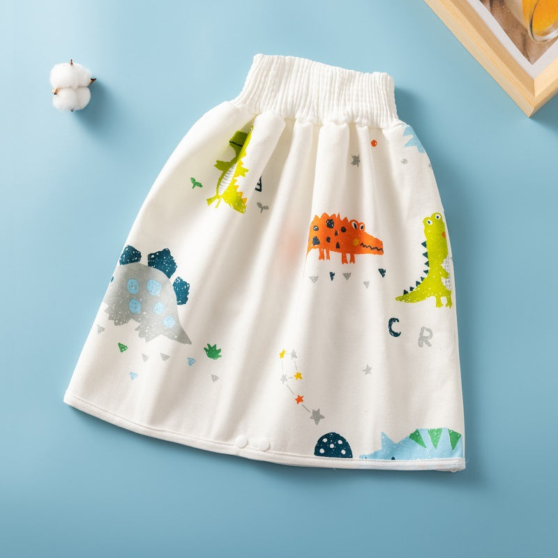 Waterproof Diaper Skirt for Bed Wetting Training Pants Cloth Diaper Skirts Cotton Diaper Shorts for Baby Boy Girl Night Time Potty Training