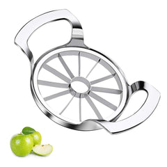 Apple Corer Slicer,Apple Corer Remover Cutter,Divider,Wedger,Decorer,Core Remover Tool,Large Apple Peeler Corer Slicer,Stainless Steel Fruit Slicer Cutter,Easy Grip Handle with12 Blades