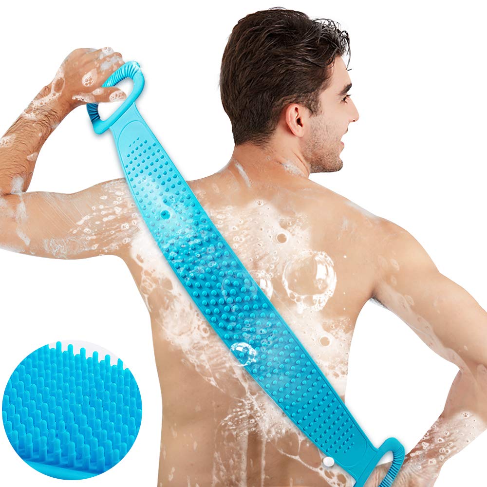 Back Scrubber Silicone Shower Brush for Man and Women