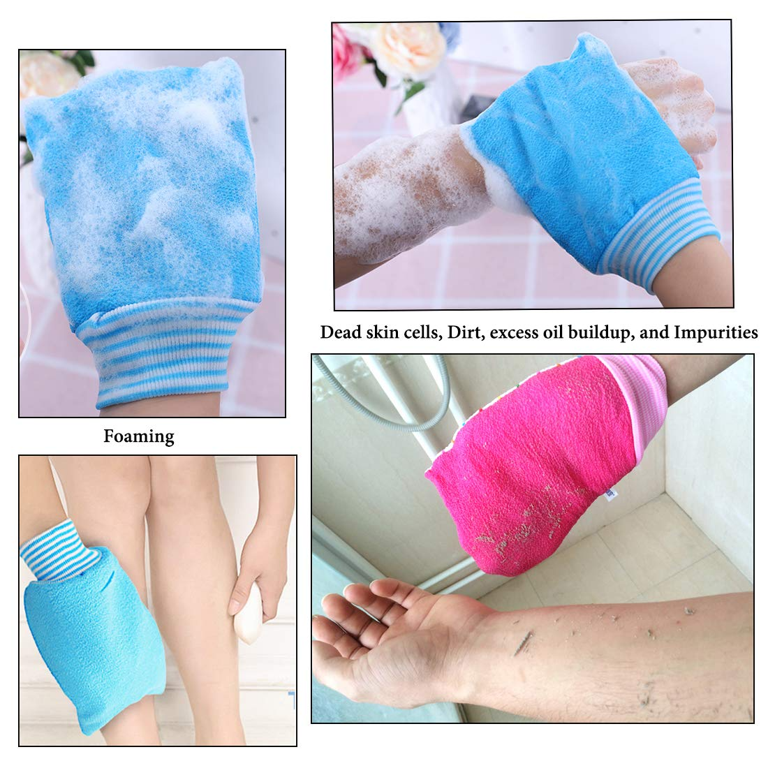 Exfoliating Body Scrub Bath Towel Mitt