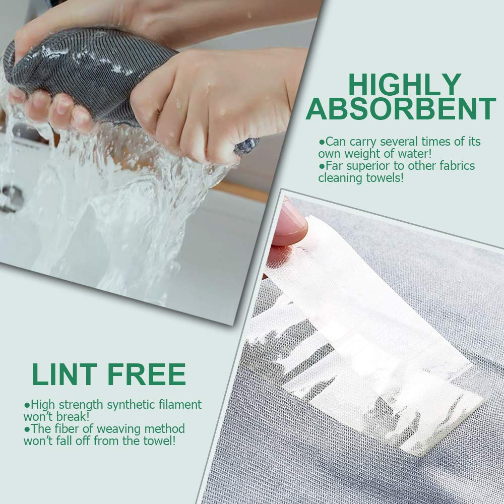 3PCS Glass & Polishing Microfibre Cleaning Cloth, 300 Wash Guarantee, Reusable