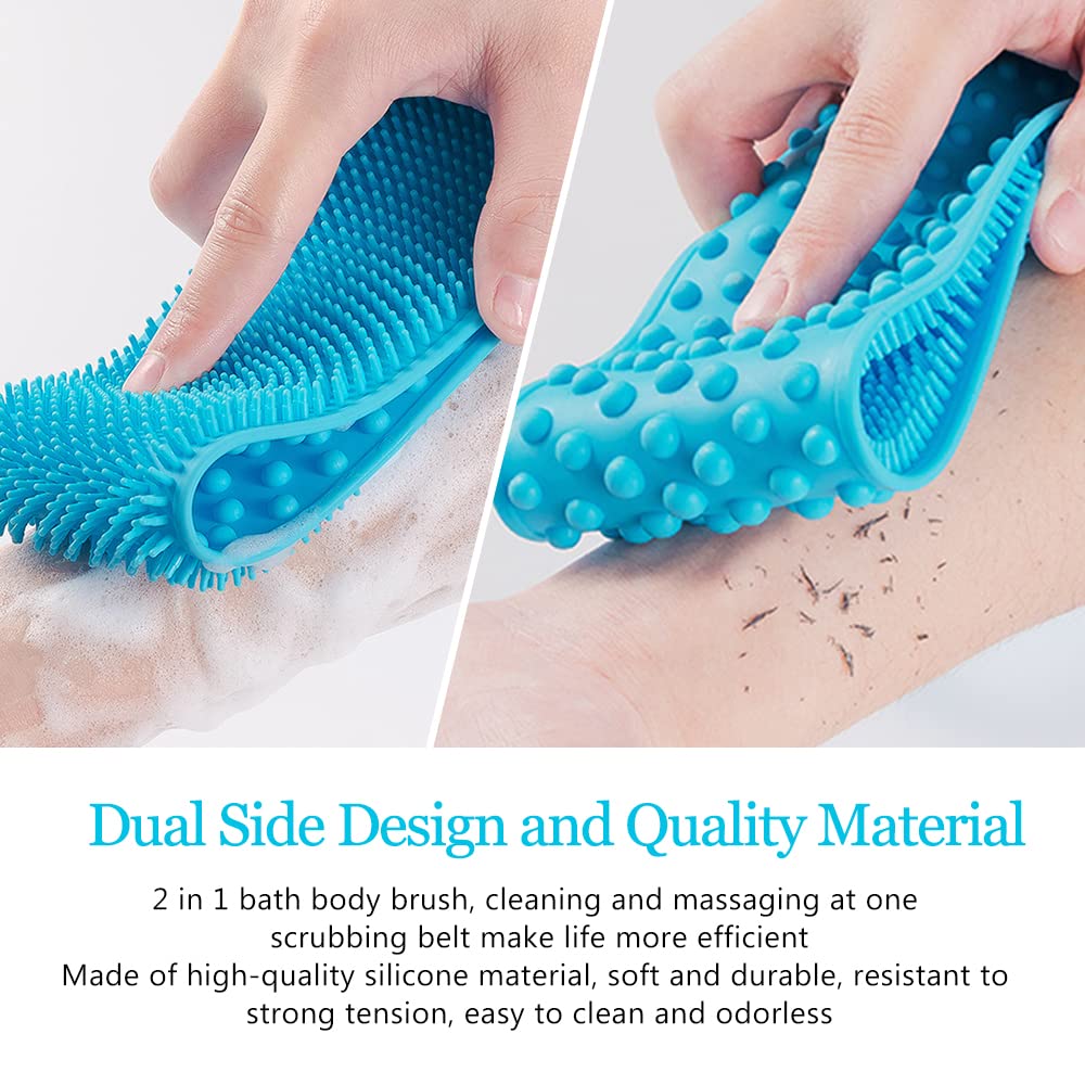 Back Scrubber Silicone Shower Brush for Man and Women