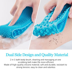 Back Scrubber Silicone Shower Brush for Man and Women