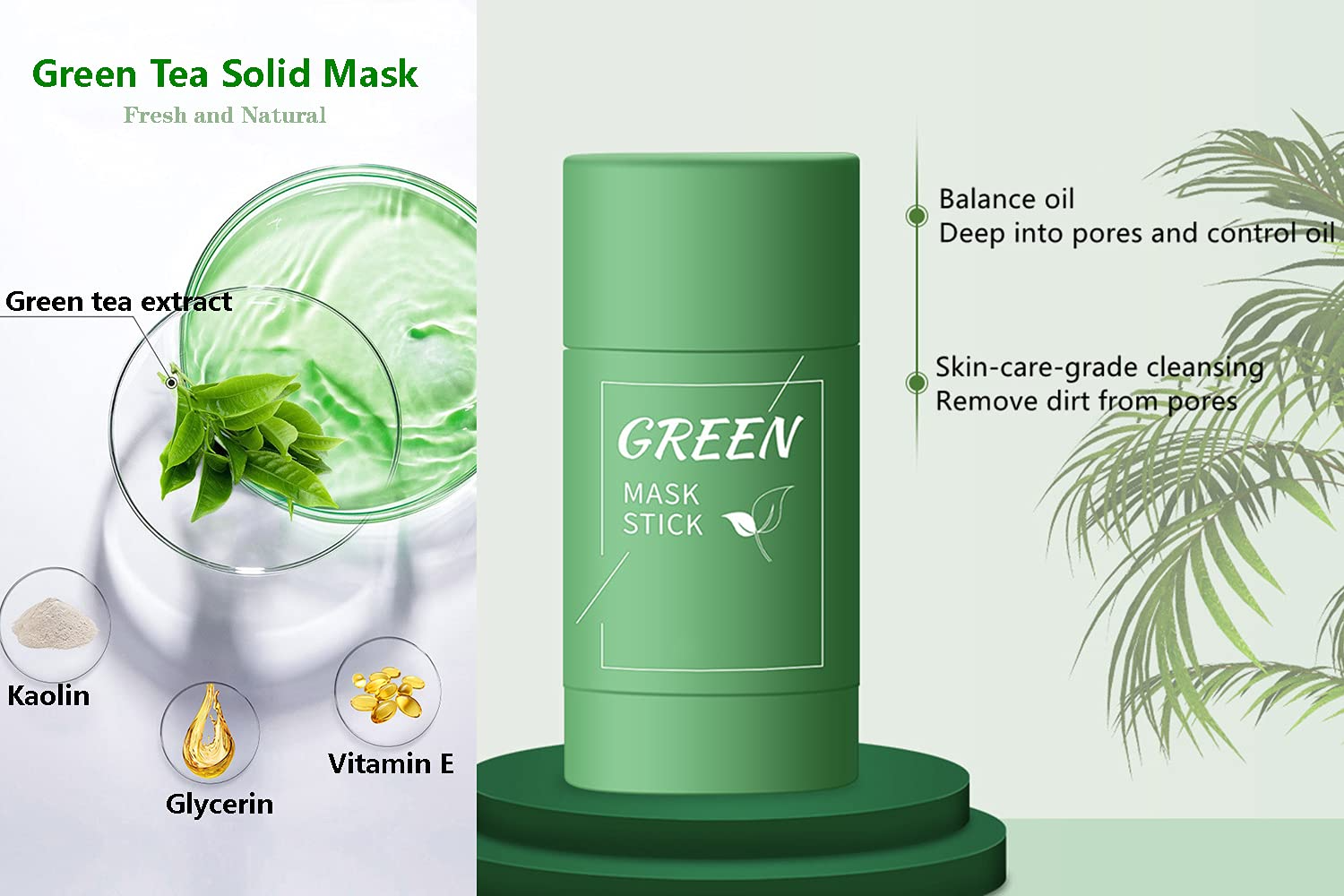 2 Pack Green Tea Cleansing Mask Stick