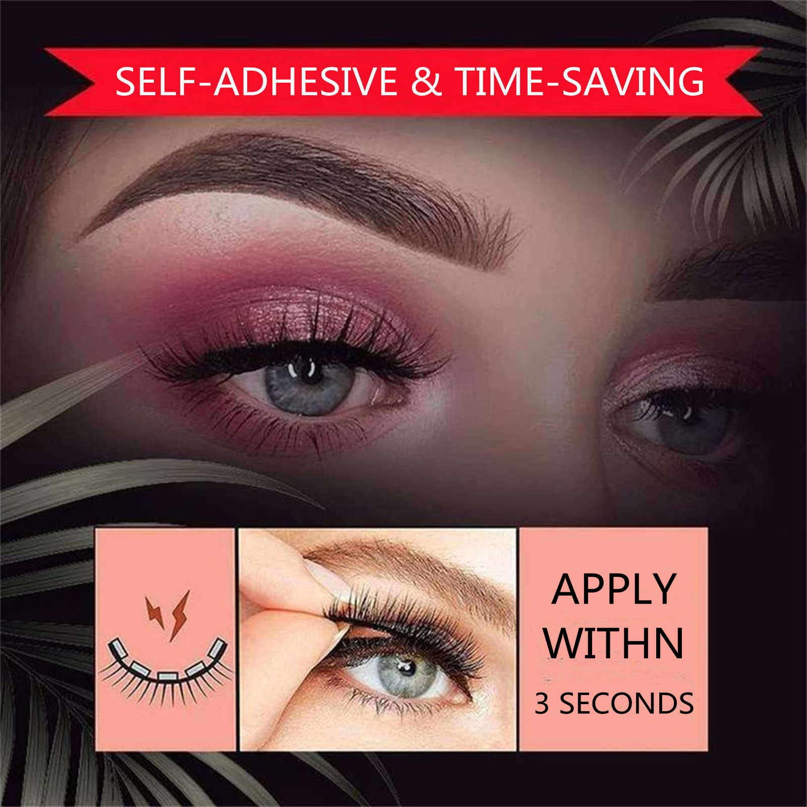 2 PCS Reusable Self Adhesive Eyelashes