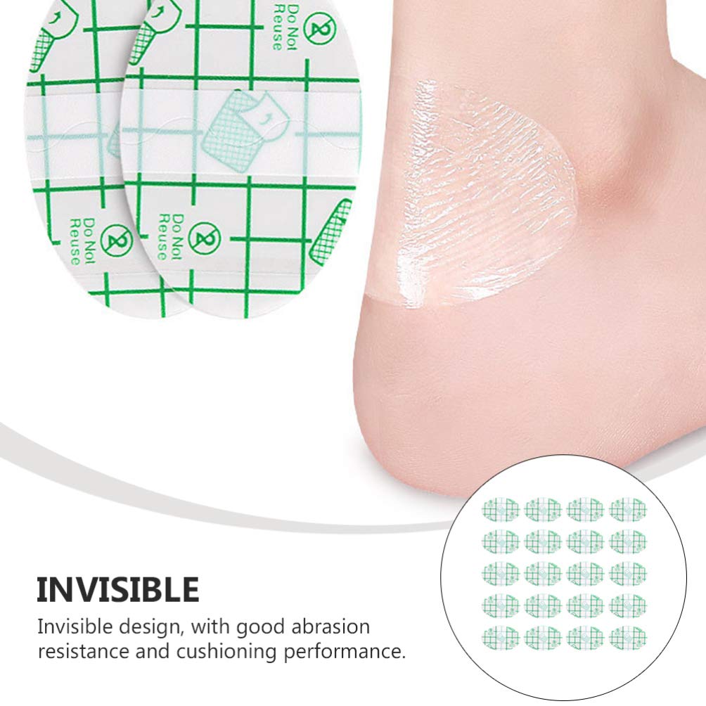 20 PCS Invisible Anti-Abrasion Foot Sticker Waterproof Self-Adhesive