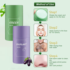 2 Pack Green Tea Cleansing Mask Stick