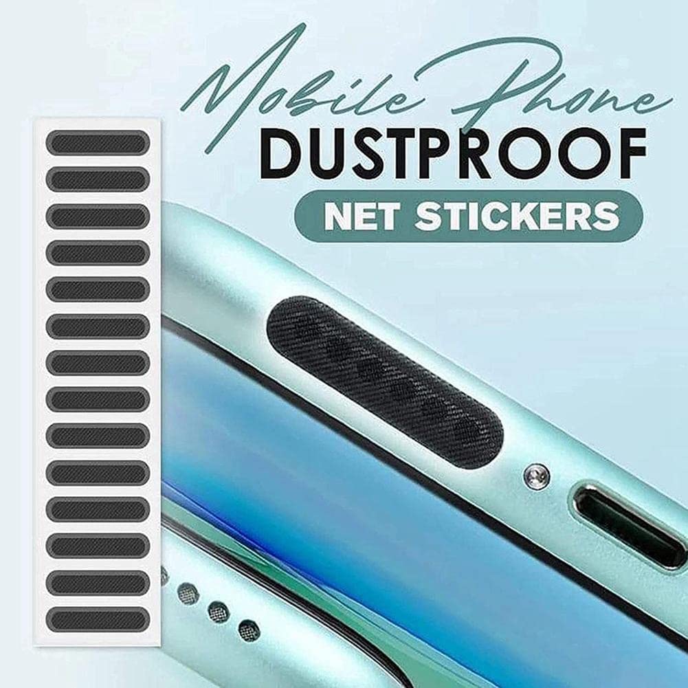 60 PCS Universal Mobile Phone Dustproof Net Stickers with Tweezer Speaker Mesh Anti Dust Adhesive Sticker