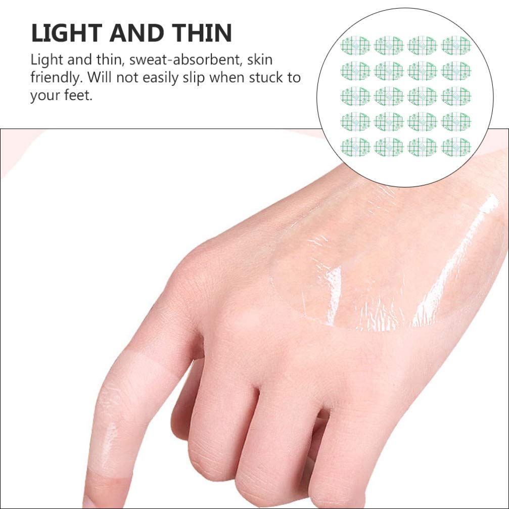 20 PCS Invisible Anti-Abrasion Foot Sticker Waterproof Self-Adhesive